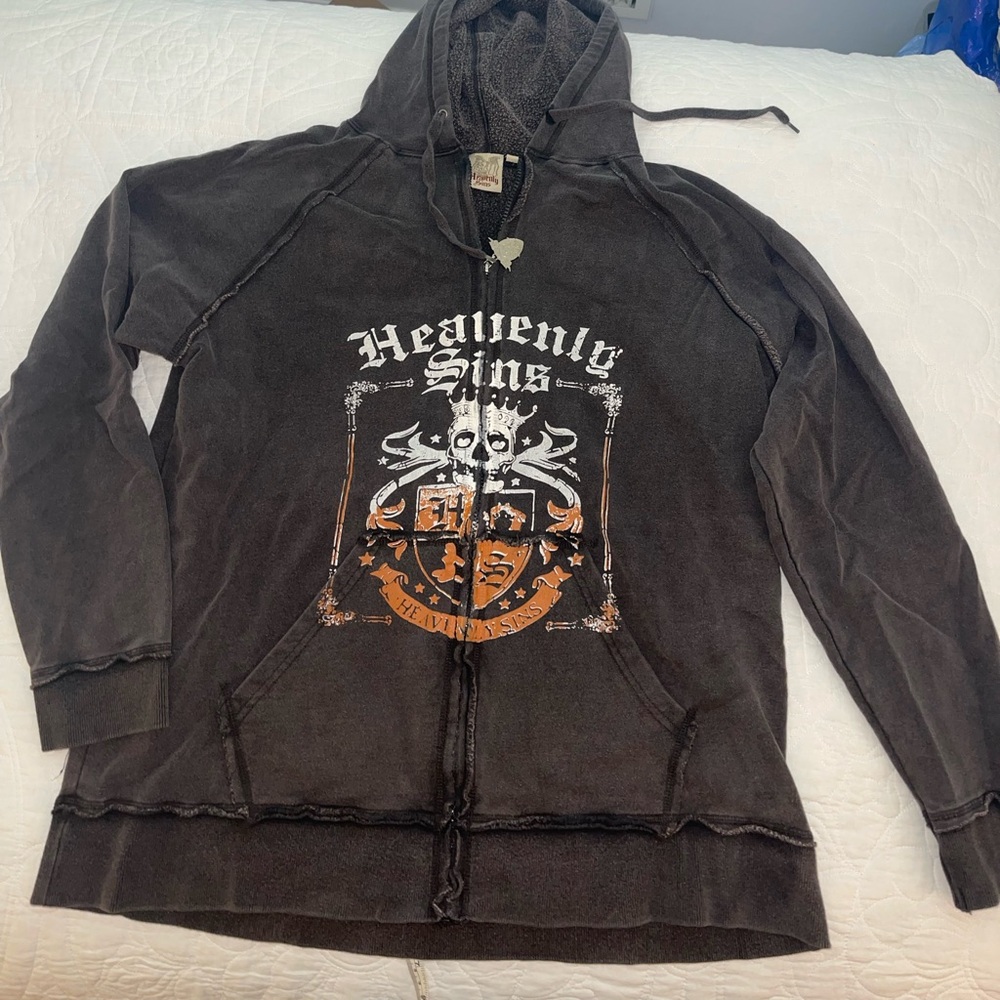 Heavenly Sins Graphic Hoodie Brown XL